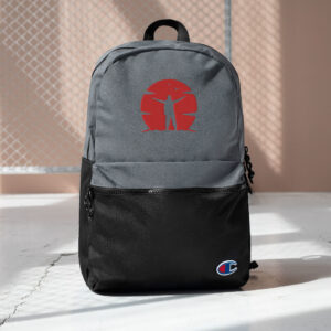 champion backpack heather grey black front 63f4df51001a2